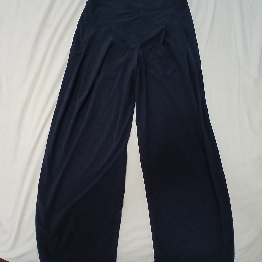 Athleta Dark Blue Wide High Rise Pants
